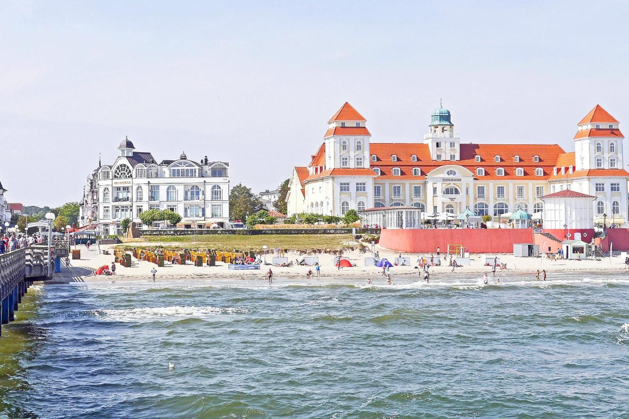 Aparthotel Ostsee FeWo Nr 26 strandnah, Balkon, Meerblick Ostseebad Ostseebad Binz Exterior foto